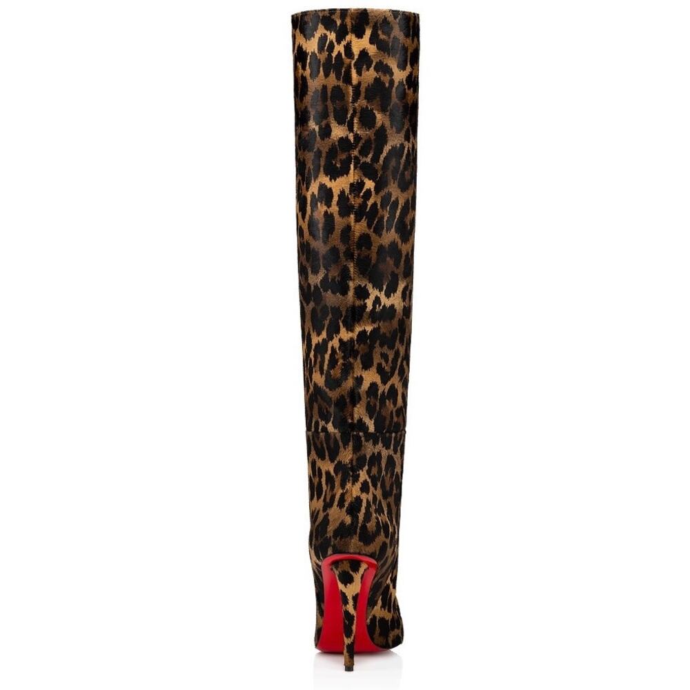 Christian‎ Louboutin Astrilarge Botta 100 Pony Kitty Pointed Toe Boots - Picture 11 of 16